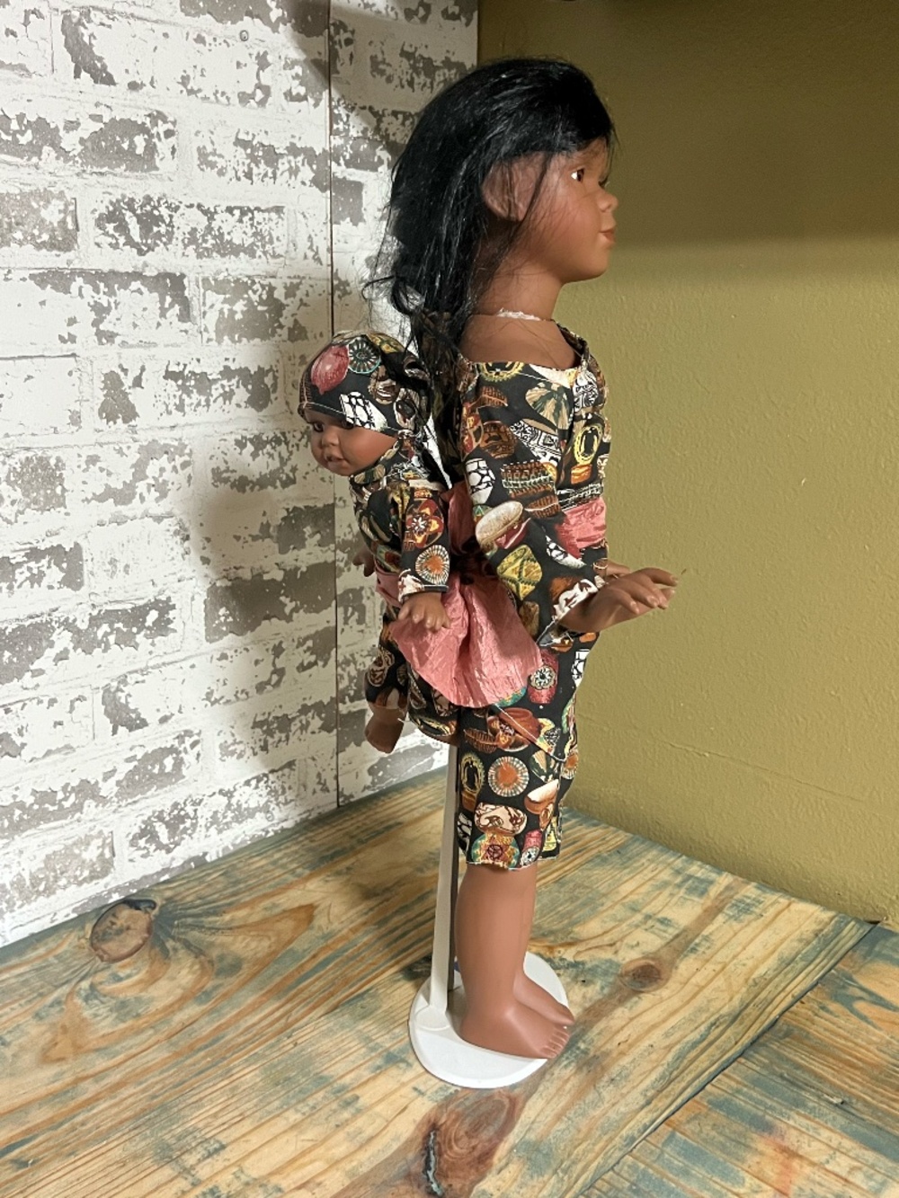 "Camisha" by Patricia Loveless 18-inch dark skin, brown eyes, porcelain doll